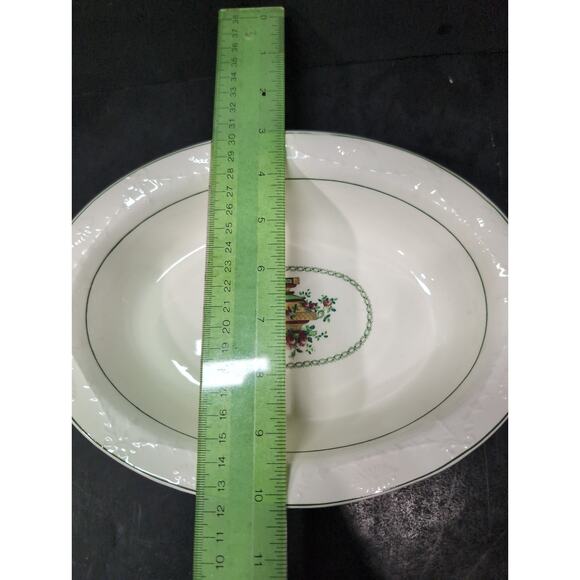 Spode Copeland "Late" England Rd. #657047 Vintage Floral Serving Platter Bowl - Picture 6 of 11